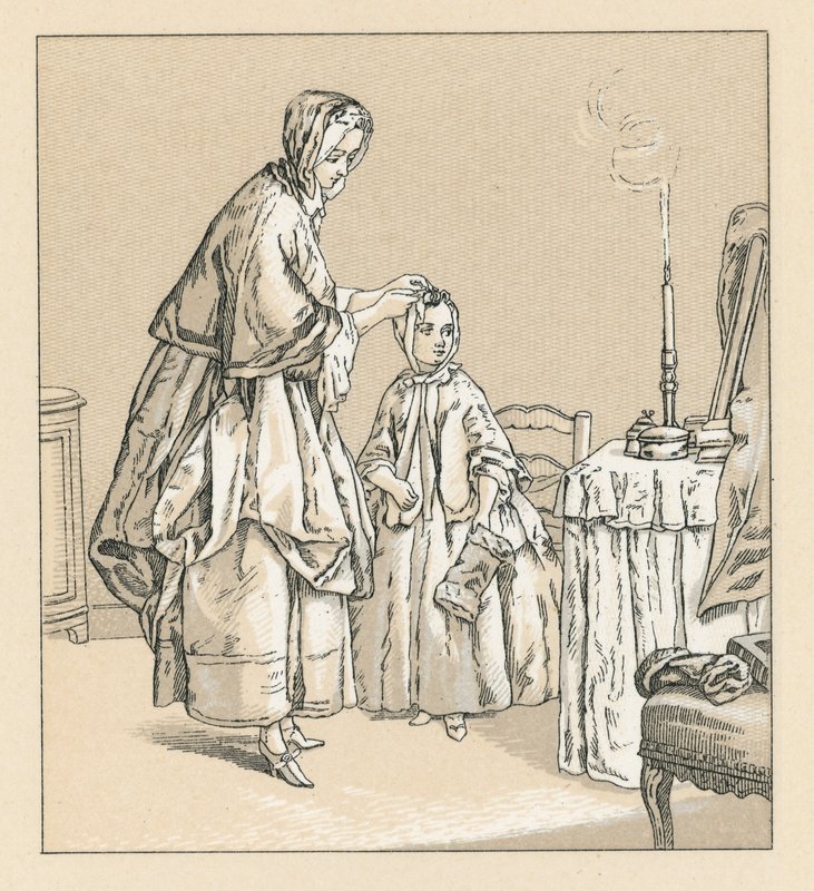 Fransa XVIII.Yüzyıl Kostümü by French School