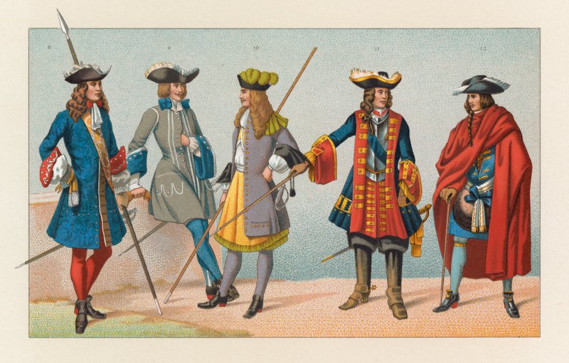 Fransa XVII.Yüzyıl Kostümü by French School