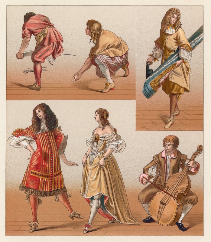 Fransa XVII.Yüzyıl Kostümü by French School