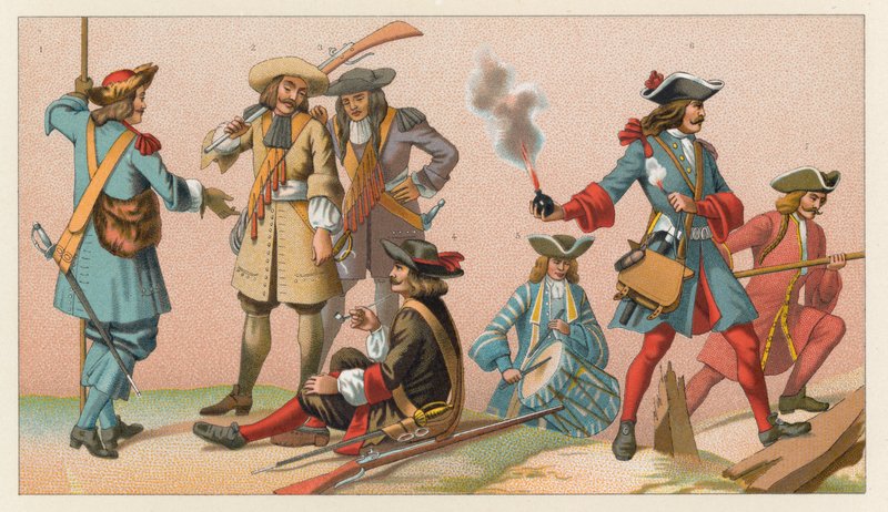 Fransa XVII.Yüzyıl Kostümü by French School