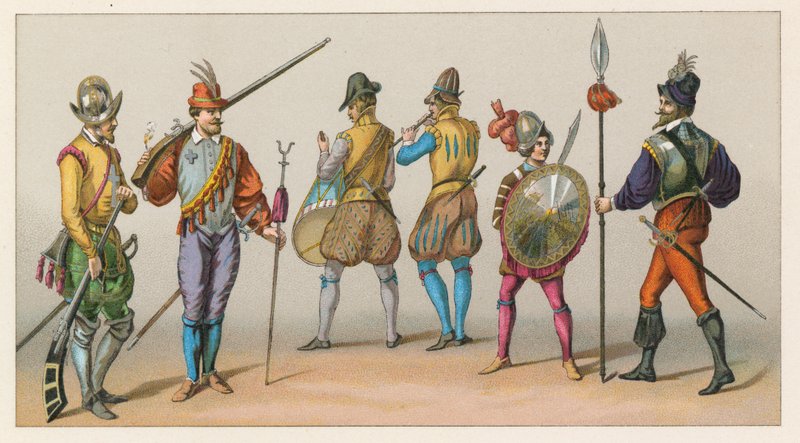 Fransa XVI. Yüzyıl Kostümü by French School
