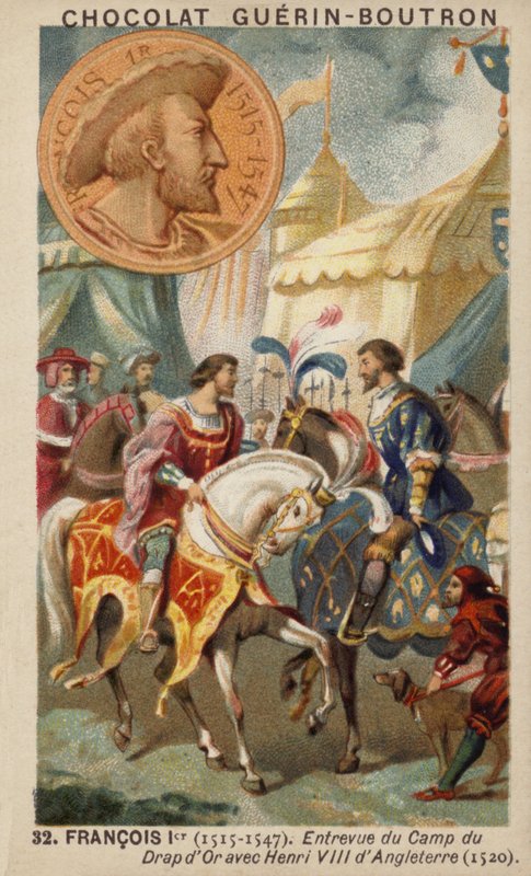 Fransa Kralı I. Francis ve İngiltere Kralı VIII. Henry, Altın Kumaş Tarlası