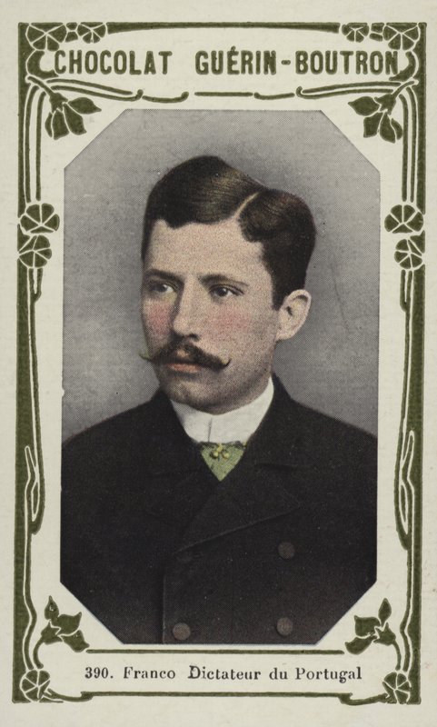 Franco, Portekiz Diktatörü (renkli fotoğraf) by French School