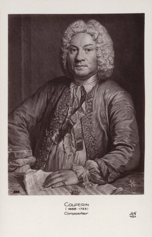Francois Couperin, Fransız Barok besteci, orgcu ve klavsenci (1668-1733) by French School