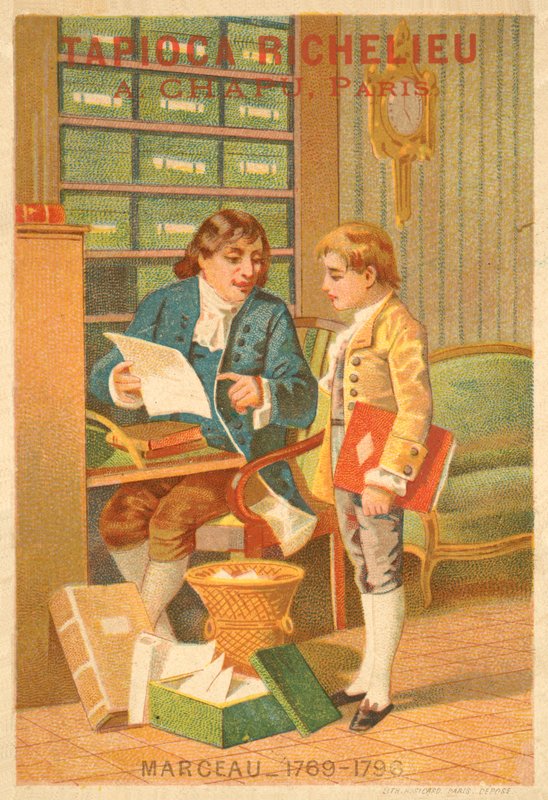 Francois Severin Marceau-Desgraviers, Fransız general (chromolitho) by French School