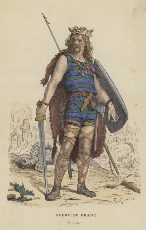 Frank savaşçı, 5. yüzyıl by French School