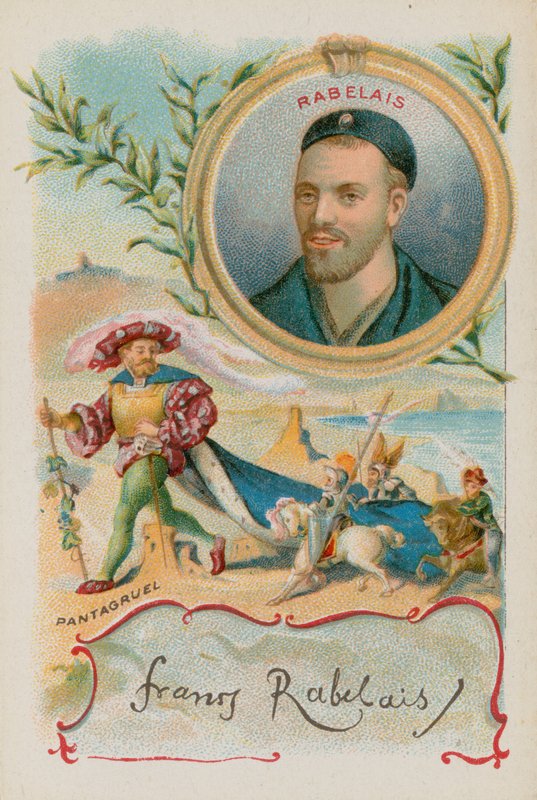 Fransız Rönesans yazarı Rabelais, karakteri Gargantua ile by French School