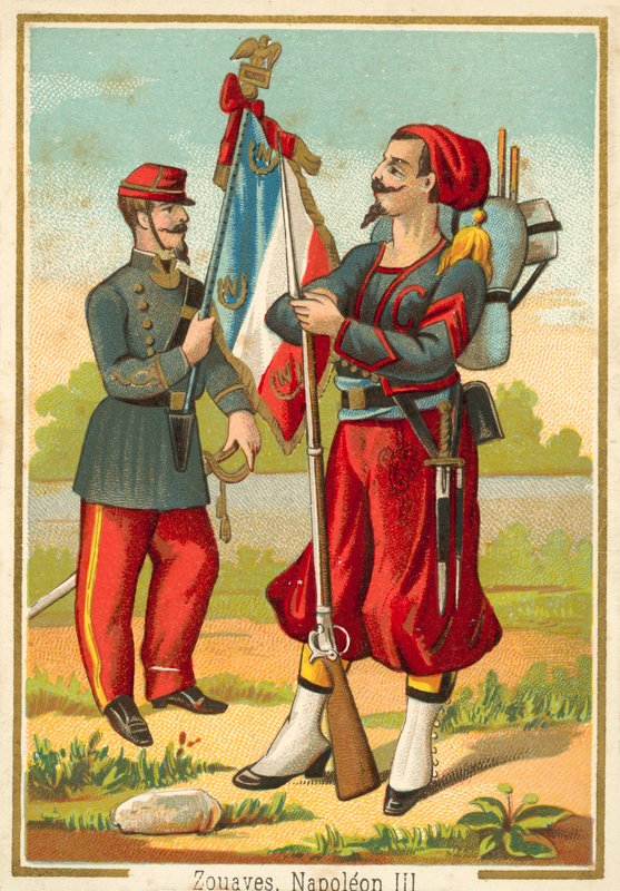 Napolyon III zamanının Fransız Zouaves