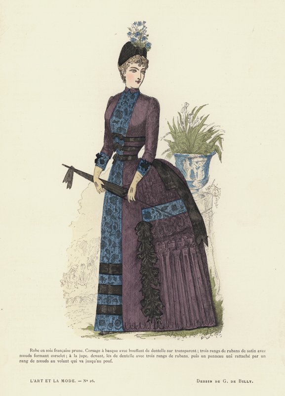 Fransız moda levhası, 1885-86 by French School