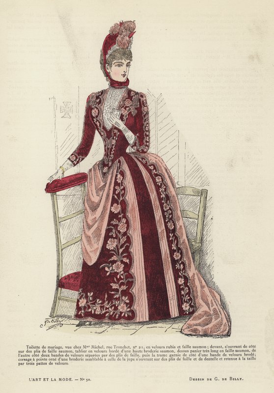 Fransız moda levhası, 1885-86 by French School