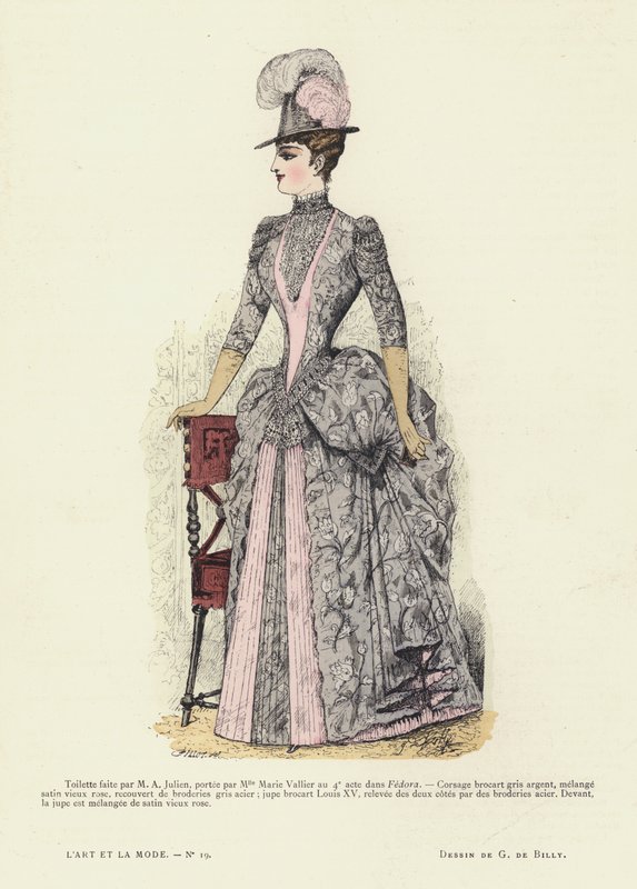 Fransız moda levhası, 1885-86 by French School
