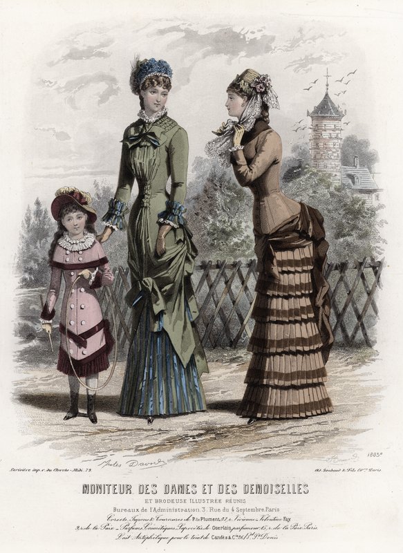 Fransız moda levhası, 19. yüzyıl sonu by French School