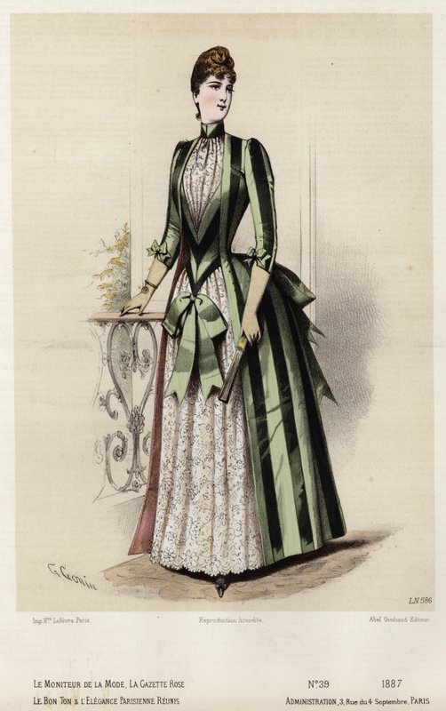 Fransız moda levhası, 19. yüzyıl sonu by French School