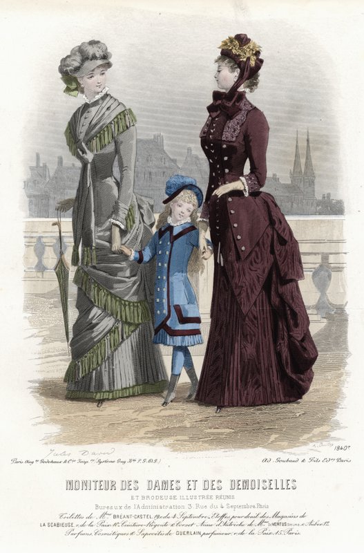 Fransız moda levhası, 19. yüzyıl sonu by French School