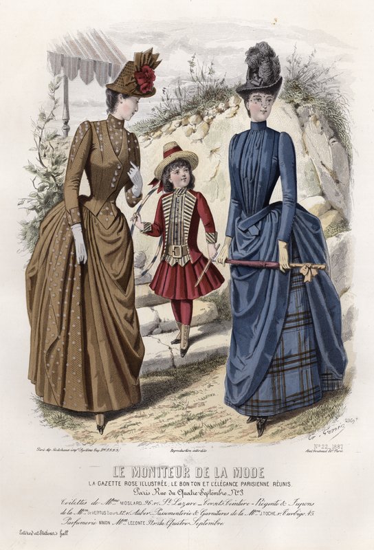 Fransız moda levhası, 19. yüzyıl sonu by French School