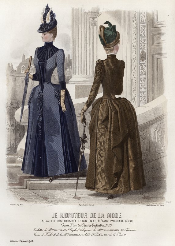 Fransız moda levhası, 19. yüzyıl sonu by French School