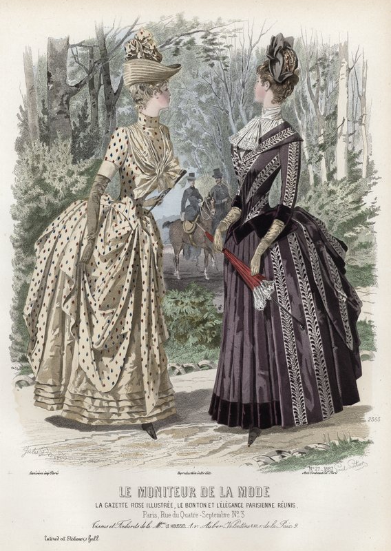 Fransız moda levhası, 19. yüzyıl sonu by French School