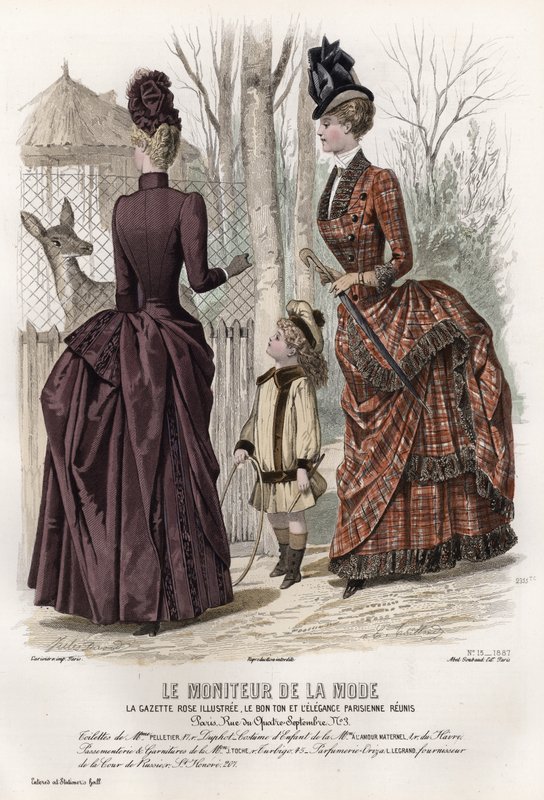 Fransız moda levhası, 19. yüzyıl sonu by French School