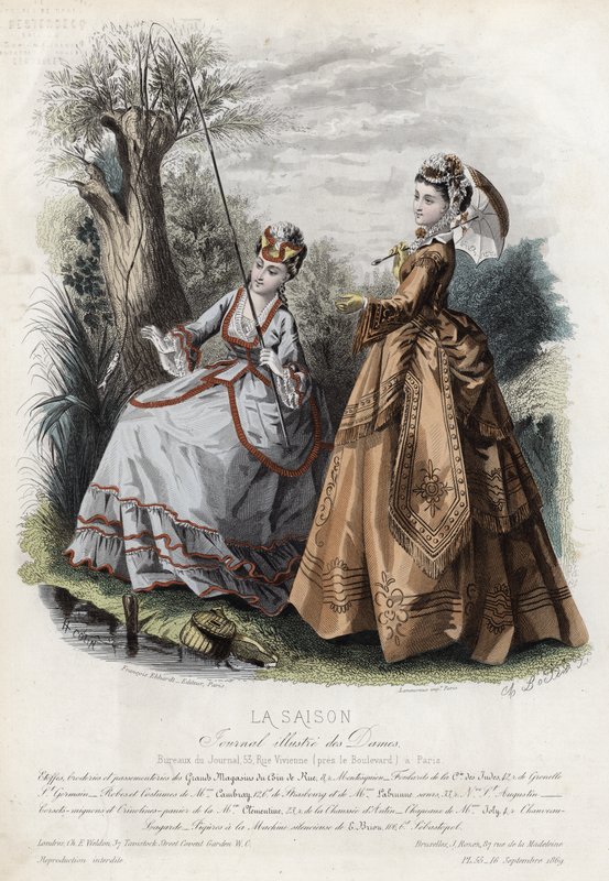 Fransız moda levhası, 19. yüzyıl sonu by French School
