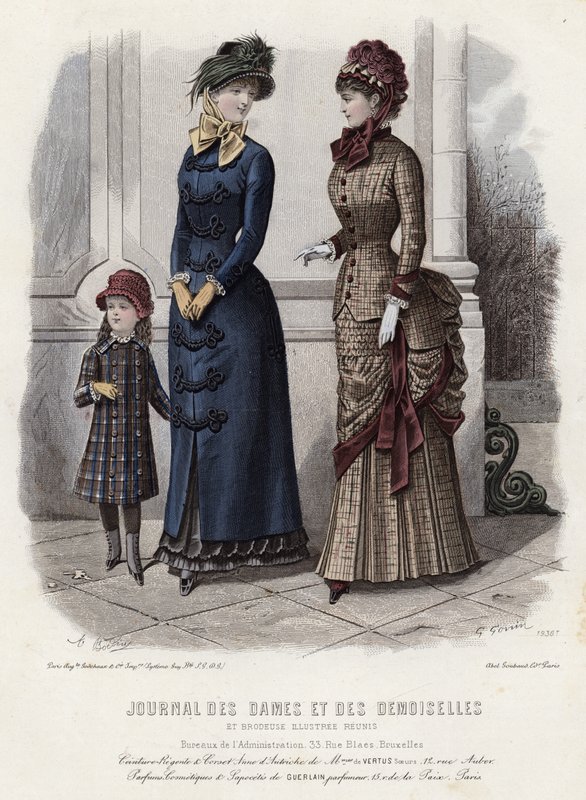 Fransız moda levhası, 19. yüzyıl sonu by French School