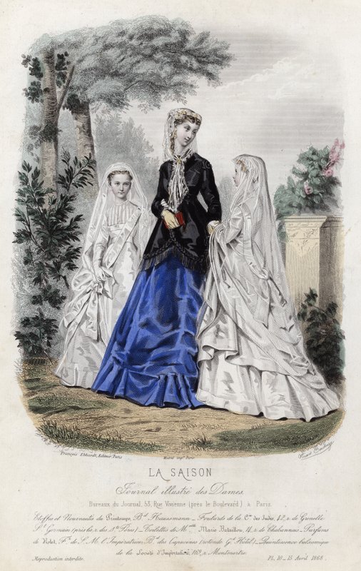 Fransız moda levhası, 19. yüzyıl sonu by French School