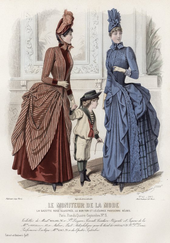 Fransız moda levhası, 19. yüzyıl sonu by French School