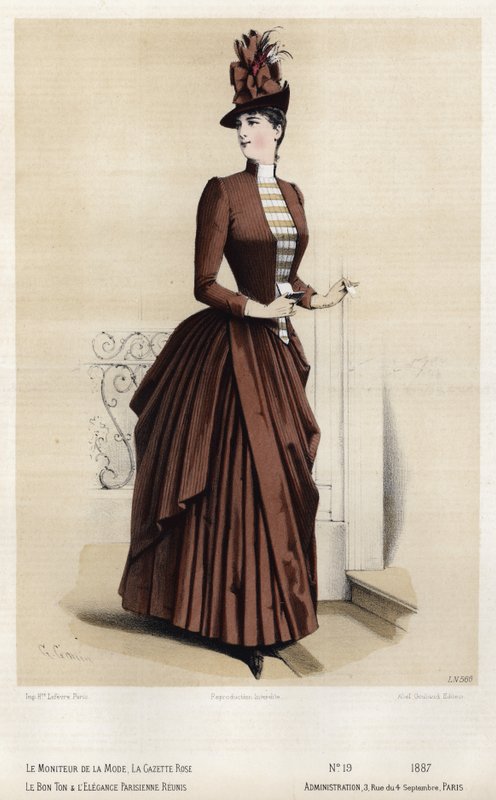 Fransız moda levhası, 19. yüzyıl sonu by French School