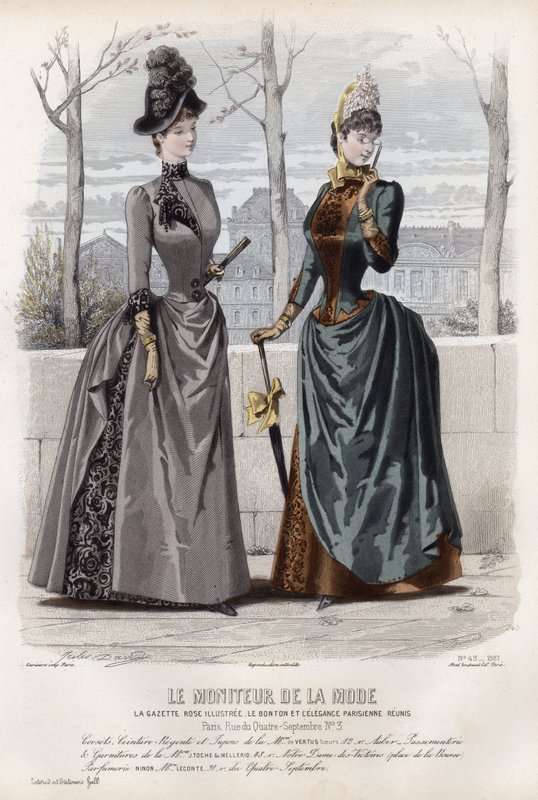 Fransız moda levhası, 19. yüzyıl sonu by French School