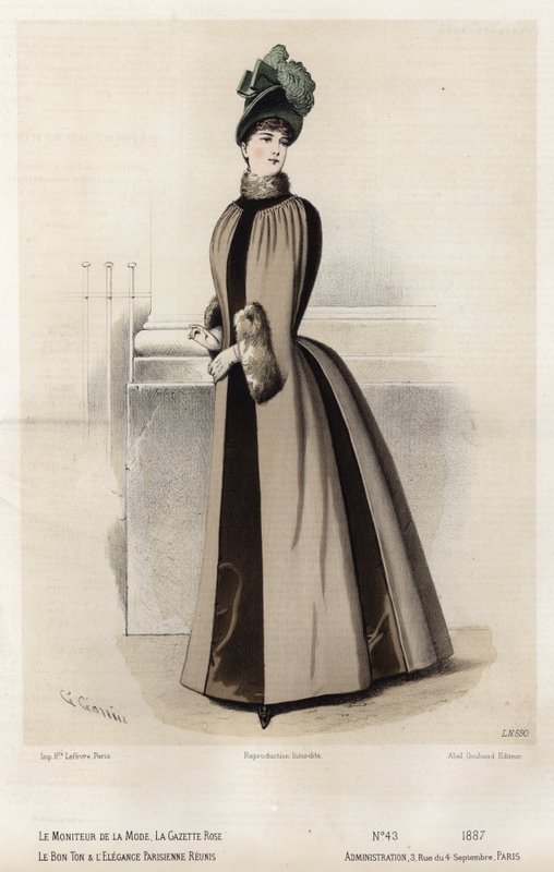 Fransız moda levhası, 19. yüzyıl sonu by French School