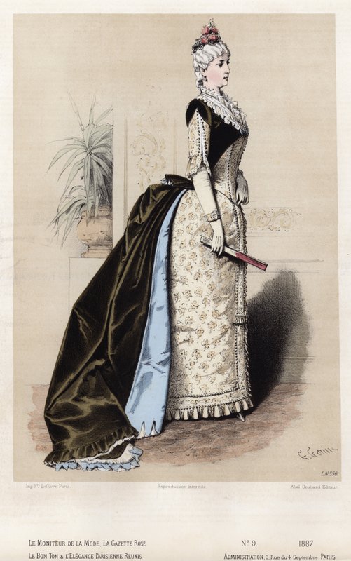 Fransız moda levhası, 19. yüzyıl sonu by French School