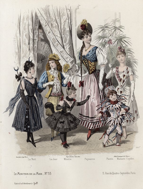 Fransız moda levhası, 19. yüzyıl sonu by French School