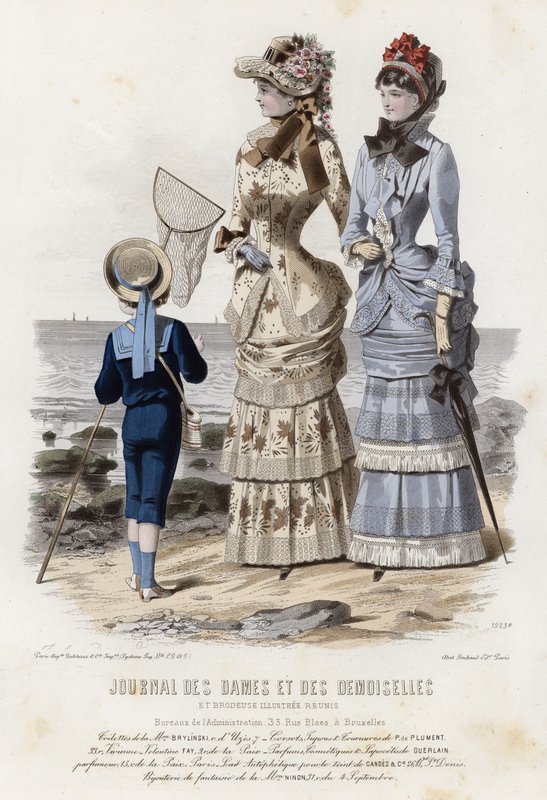 Fransız moda levhası, 19. yüzyıl sonu by French School