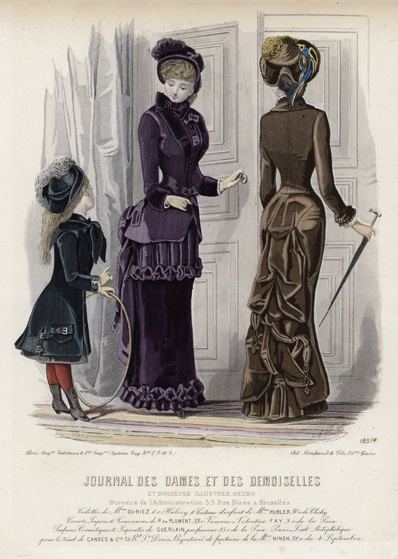 Fransız moda levhası, 19. yüzyıl sonu by French School