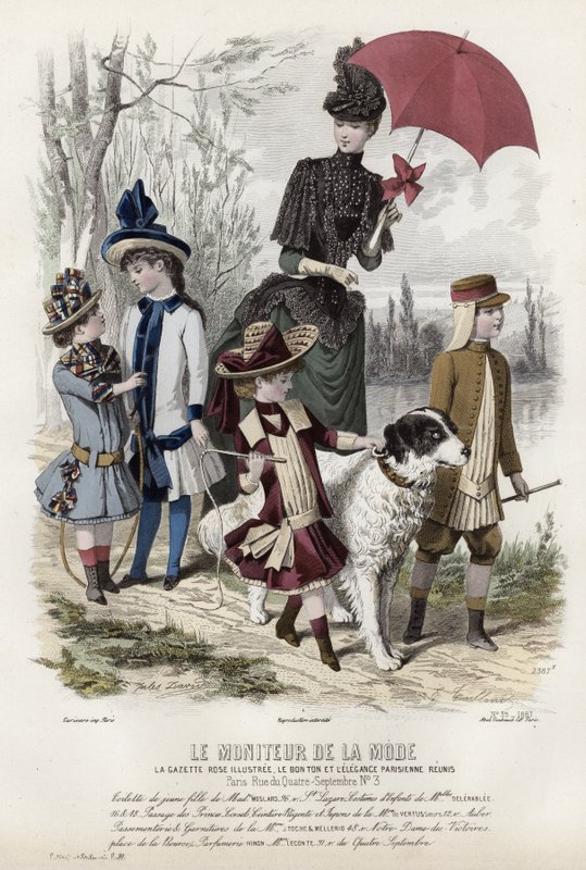 Fransız moda levhası, 19. yüzyıl sonu by French School