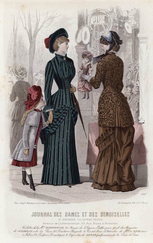 Fransız moda levhası, 19. yüzyıl sonu by French School
