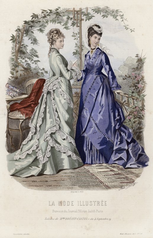 Fransız moda levhası, 19. yüzyıl sonu by French School