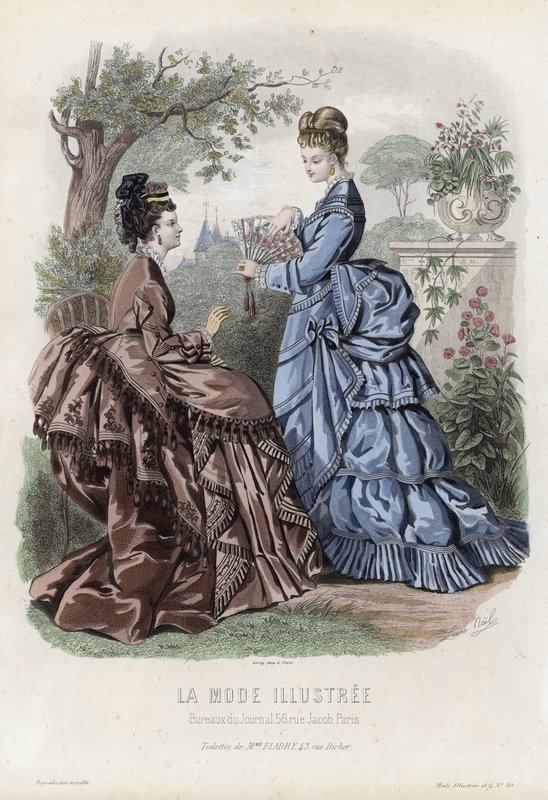 Fransız moda levhası, 19. yüzyıl sonu by French School