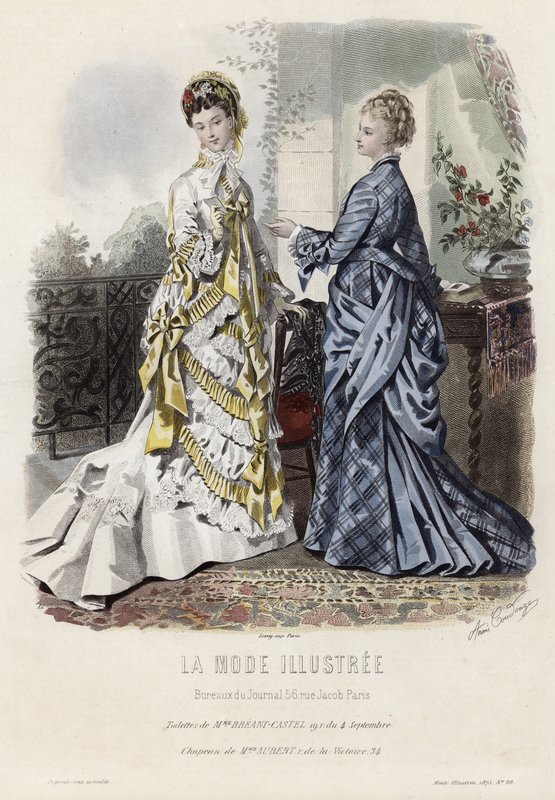 Fransız moda levhası, 19. yüzyıl sonu by French School