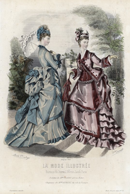 Fransız moda levhası, 19. yüzyıl sonu by French School