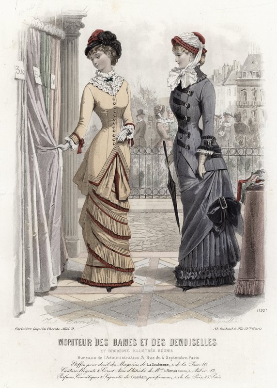 Fransız moda levhası, 19. yüzyıl sonu by French School