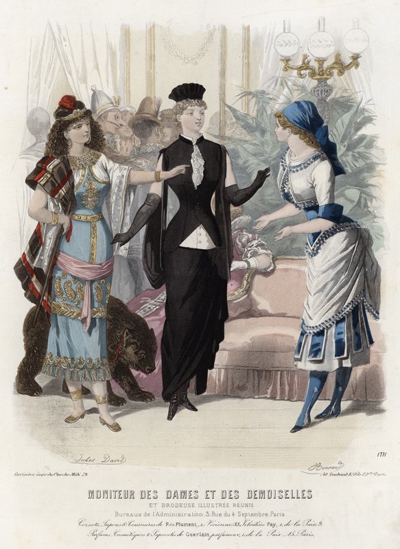 Fransız moda levhası, 19. yüzyıl sonu by French School