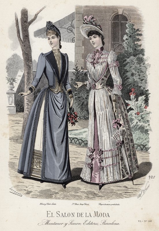 Fransız moda levhası, 19. yüzyıl sonu by French School