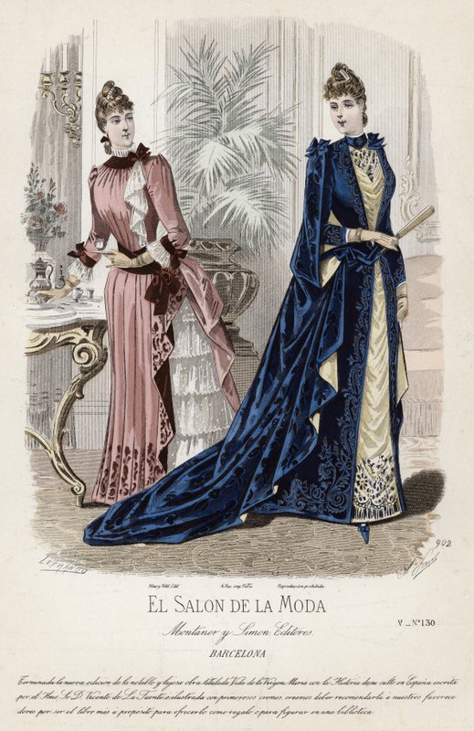 Fransız moda levhası, 19. yüzyıl sonu by French School