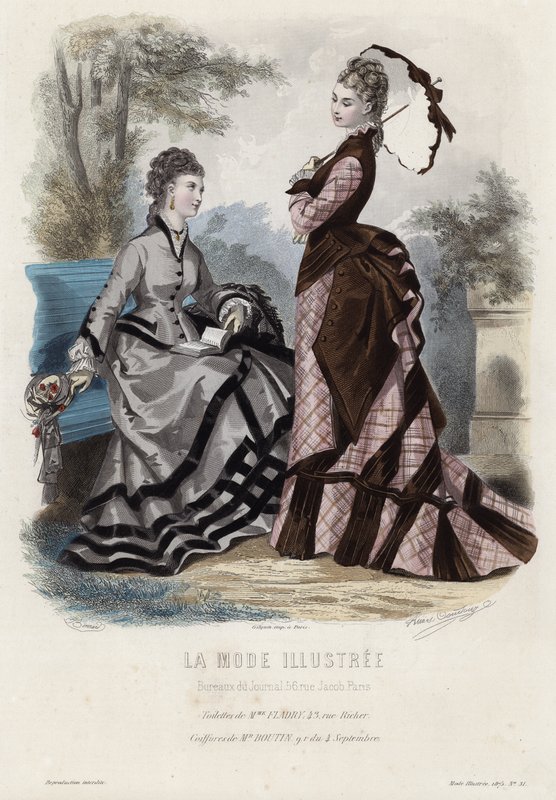 Fransız moda levhası, 19. yüzyıl sonu by French School
