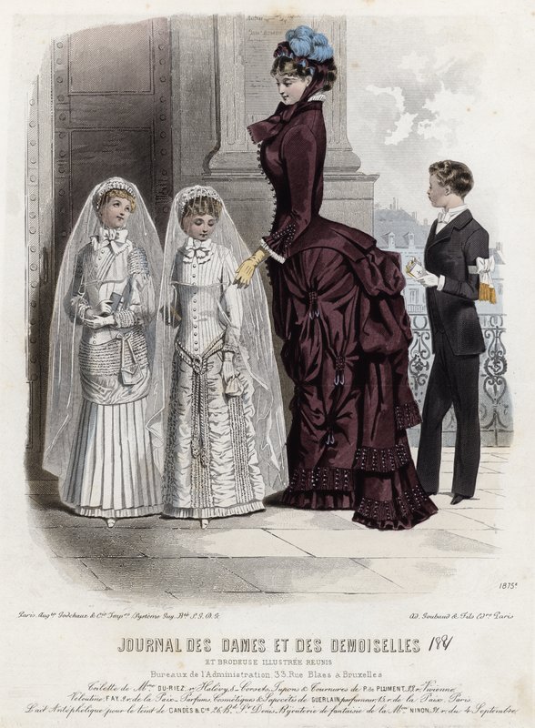 Fransız moda levhası, 19. yüzyıl sonu by French School