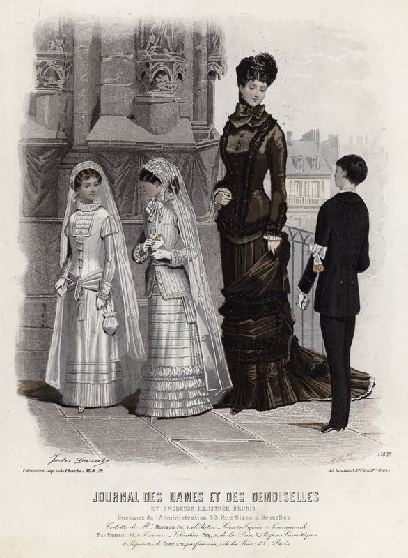 Fransız moda levhası, 19. yüzyıl sonu by French School