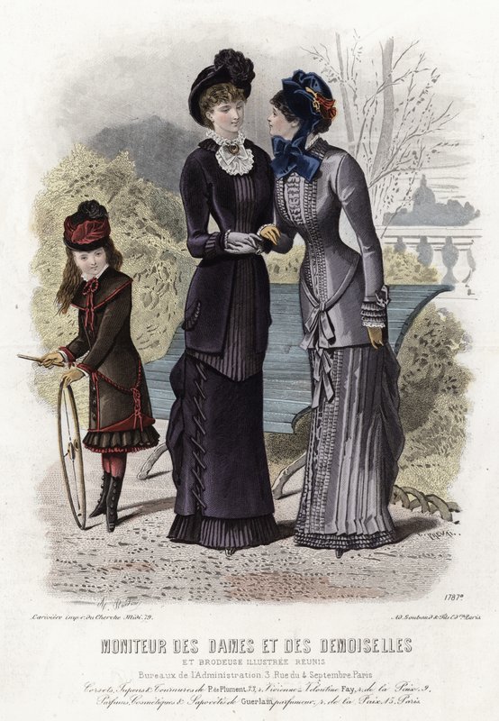 Fransız moda levhası, 19. yüzyıl sonu by French School