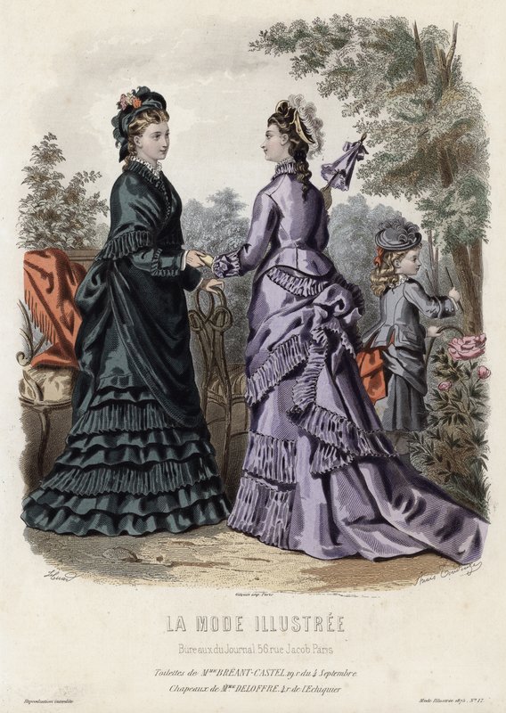 Fransız moda levhası, 19. yüzyıl sonu by French School