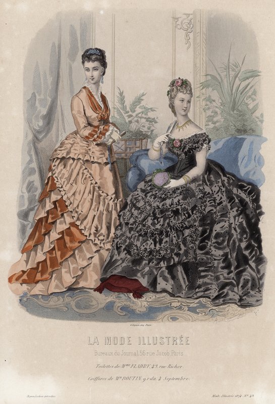 Fransız moda levhası, 19. yüzyıl sonu by French School