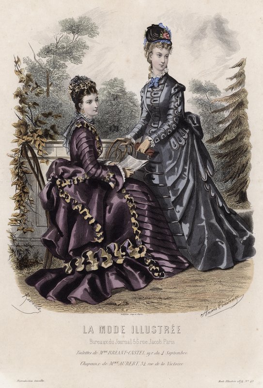 Fransız moda levhası, 19. yüzyıl sonu by French School